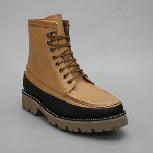 Grenson Men's 9 G UK (10 US) Kinsey Tan Leather Black Hiking Ankle Boots 114372